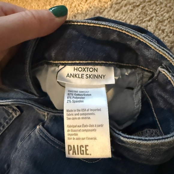 Hoxton Ankle Skinny Paige Jeans - Picture 3 of 7